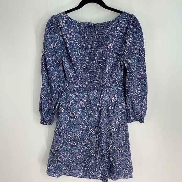 J. Crew Floral Back Zip Up Long Sleeve Mini Sleeve - Picture 2 of 4